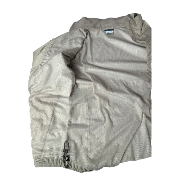 Columbia Womens Large Abbotsville Windbreaker Lightweight Hooded Jacket Gray - Picture 12 of 16